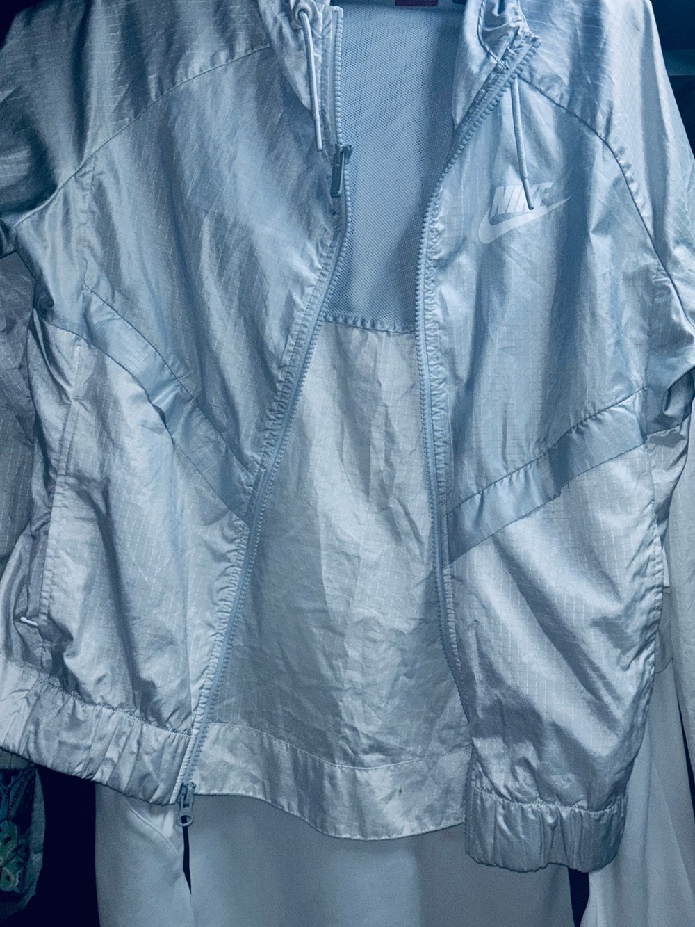 Nike Women's Silver Lightweight Bomber Jacket